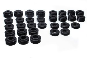 Chevrolet Silverado Body Mount Set - Energy Suspension - Performance Polyurethane - Black - `99-`06